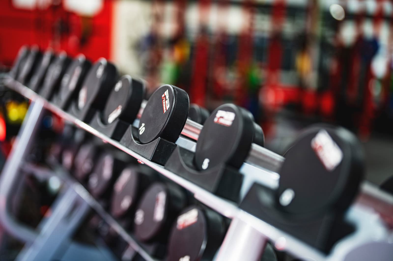 Full strength training floor with racks, benches, and free weights at Iron Vela Fitness
