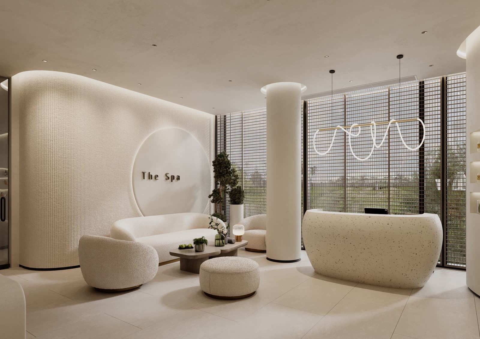 Interior of Rio Aesthetics Med Spa with a soft, calming aesthetic